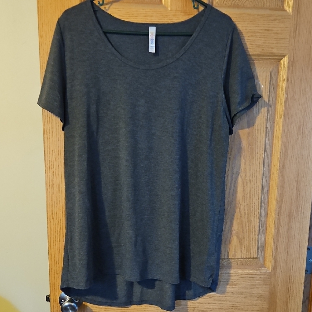 LuLaRoe Classic Charcoal Gray Tee